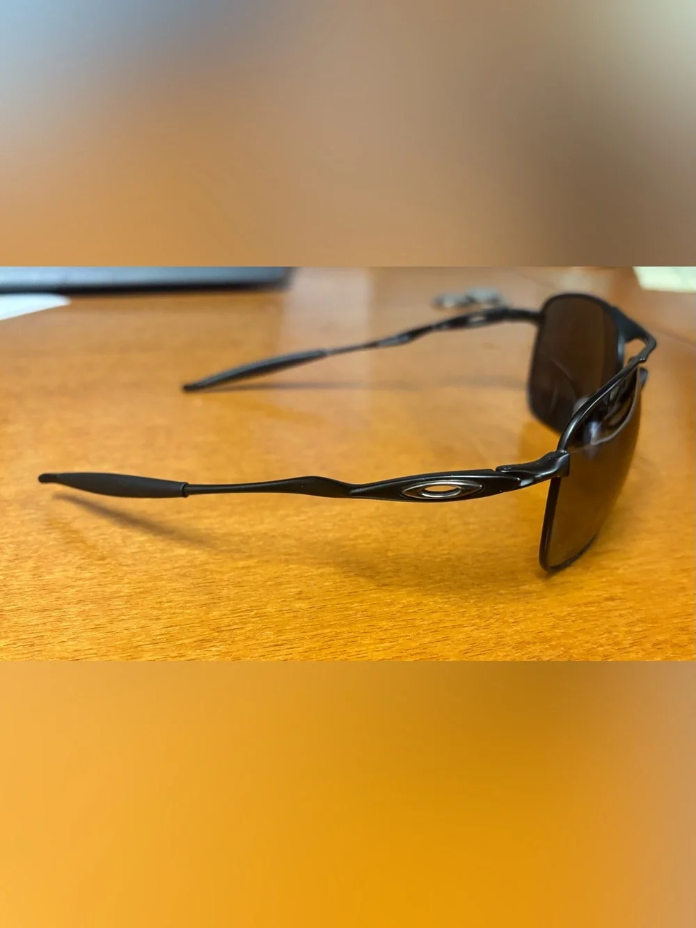 Men's Black Oakley Crosshair Sunglasses with Polarized Lenses